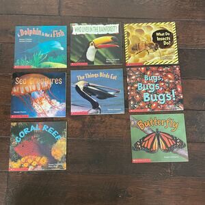 Vintage Scholastic Books Lot of 8 paperback for Children Kids Science Emergent